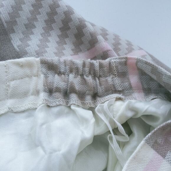 Vintage Country Suburbans Pink Brown Plaid Midi Skirt 16 - Picture 8 of 9